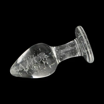 OLO Světelný Glass Anal Plug Anální Vibrátory, anální kolík, Sex Shop Sex Anální Korálky Dospělé Sexuální Hračky pro Páry