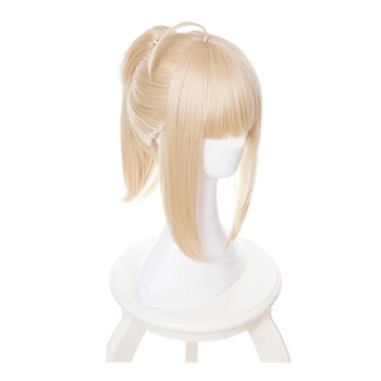 Osud Pobyt Noc Šavle Lily Cosplay Paruka Blond Přeslička Syntetické Vlasy, Paruky Anime Halloween Kostým Fgo Kostým Hrát Paruky