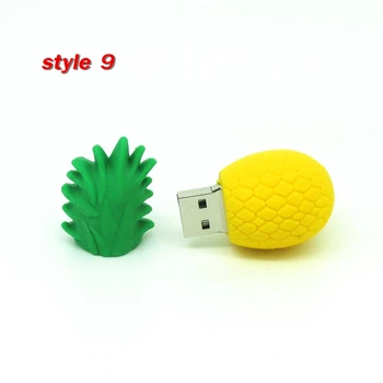 Ovoce Pendrive rostlinný USB flash disk Jahoda/mrkev/ananas/vodní meloun/banán memory stick pen drive 4GB/8GB/16GB/32GB