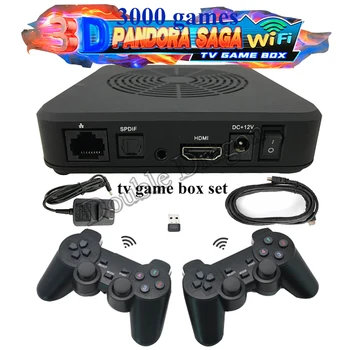 Pandora Saga TELEVIZE Retro Video Herní Konzole 3000 Hry Gamebox USB Gamepad Řadič Nastavit 2players okna/android/xbox/ps3 platformy