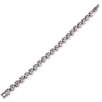 PANSYSEN 19CM Luxusní AAA zirkony Stříbro 925 Šperky, Náramky pro Ženy Stříbro Náramek Svatební Zásnubní jemné šperky