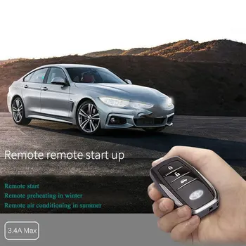 Partol Smart Klíč PKE Auto Alarm Passive Keyless Entry Systém Auto Engine Start Stop Tlačítko, Dálkový Startér Šok Senzor X5