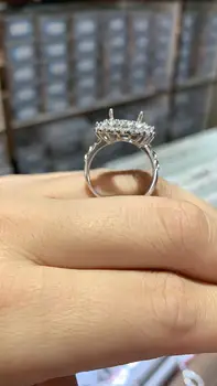 Pouze stříbrný prsten není včetně topaz gem 925 stříbrný prsten držák