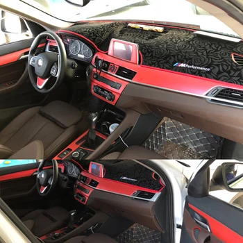 Pro BMW x1, X2 F48 2016-2020 Interiéru Centrální Ovládací Panel Madlo Dveří 3D/5D Uhlíkových Vláken Samolepky, Obtisky Car styling Příslušenstv
