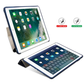 Pro iPad Pro 11 2018 Případě PU Kůže Silicon Zpět Štíhlý Lehký Y Styl Deformace Smart Cover pro iPad Pro 11 inch Funda