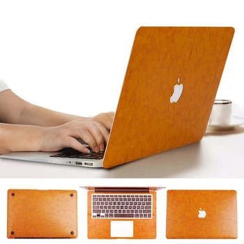 PU Kožené Pouzdro Kryt Pro Apple MacBook Pro Retina 13.3 Air 13 15 16 11 12 Palcový Notebook 2020 Nové A2141 A1932 A2289 Shell Kůže