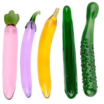 Pyrex Skleněné Dildo Pro Ženy, Masturbace, Sex Hračky, Ovoce, Zeleniny, Umělý Penis Anální Plug Sex Hračka Naladit Gayové Sex Produktu