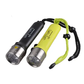 Přenosný ABS Potápění Svítilna Vysoce Kvalitní Cree Q5 LED Podvodní Svítilna Pochodeň Světla Vodotěsný