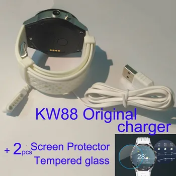 Původní KingWear KW88 kw08 kw18 dm98 dm368 Smartwatch Chytré Hodinky Tvrzeného Skla Screen Protector Film nabíjecí kabel nabíječky