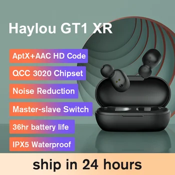 QCC 3020 Čip Haylou T17/GT1 Plus /GT1 XR 3D Zvuk Bezdrátová Sluchátka,AptX In-ear Mini Bluetooth Sluchátka pro xiaomi telefon IOS