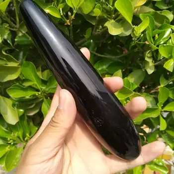 Reiki Držet Obsidian 18cm Masáž Leštěné Metafyzické Léčení Hůlka
