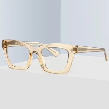 Retro Kočičí Oko Ženy, Jaro Brýle Rám Jasné, Anti-Blu-Ray Brýle Muži Módní Optické Rám Z Nerezové Oceli Drát Ruku