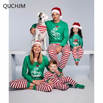 Rodinné Vánoční Pyžamo Rodiny Odpovídající Oblečení Odpovídající Matka Dcera 2019 Módní Otec Syna Mon Nový Rok Rodina Vypadat Sady