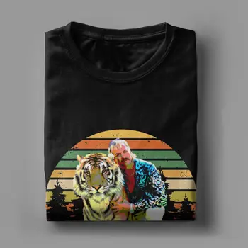 Roku 2020 Se v Americe Exotické Znovu Pánské Tričko Tiger King Joe Exotické Legrační Trička Krátký Rukáv Posádky Krku T-Košile Bavlna