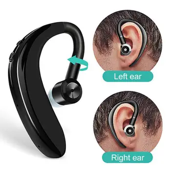 S109 1ks Bezdrátový Bluetooth Headset, za uši Dobíjecí Handsfree Podnikání Sportovní Sluchátka Ušní Háček Bluetooth Sluchátka s Mikrofonem