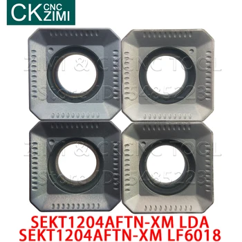 SEKT1204AFTN-XM LF6018 LDA frézovací nástroje na Soustružení Karbidové vložky CNC nástroje SEKT 1204 AFTN XM soustružnické nástroje Metrů frézování vložky