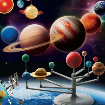 Sluneční Soustava Planetárium Model Kit Astronomie Vědecký Projekt DIY Děti Dárek po celém Světě Prodej