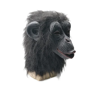 Snailify Šimpanz Maska Pro Muže Gorilla Latexové Masky Halloween Kostým Černý Opičí Masky Karnevalové Párty Copslay