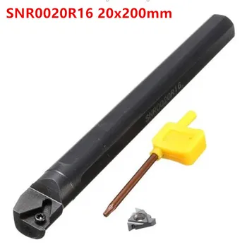 SNR0020R16 20x200mm Soustruh Vnitřní Závit Soustružení Nástroj Držitele Nudné Řezání Bar S 16 IR-li Vložit CNC Držák na Nástroje