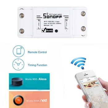 Sonoff Bezdrátové Wi-fi Smart Switch APP Ovládání Univerzální DIY Smart Home Automation Modul Časovač Inteligentní Přepínač 10A/2200W