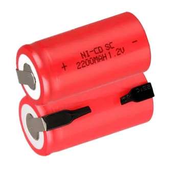 SORVESS 1-20KS SC 1.2 V 2200MAH Dobíjecí Baterie SC Sub C Ni-cd Buňky s Svařování Karty pro Elektrické Vrtací Šroubovák