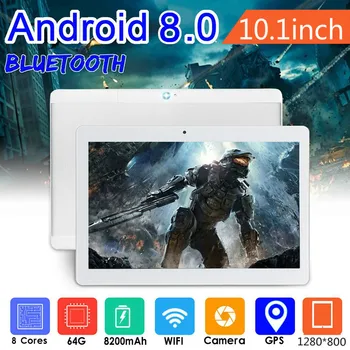 (Speciální Nabídka) Tablet PC Android 8.0 8core 10.1 Palcový Tablet PC s 6GB RAM, 128 gb ROM, 4G Sítě, WI-fi, Tablet PC, Dual SIM Karty