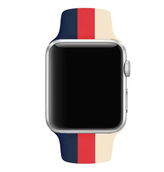 Sport Popruh pro apple watch band 6 se iwatch5 4 3 2 kapely 44 40 mm 42 38mm vytištěný vzorek Correa Silikonový náramek watchband pásem