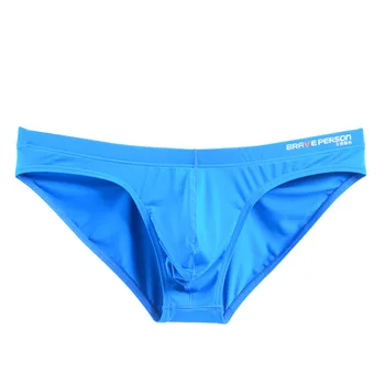 STATEČNÝ ČLOVĚK Sexy Muži spodní Prádlo Kalhotky U konvexní Velký Penis Pouzdro Design Muži Nylon Slipy pro Muže Bikiny Hot Prodej