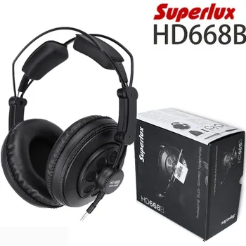 Superlux HD668B Profesionální Polo-otevřené Studio Standard Dynamická Sluchátka Pro Monitoring Nahrávání Hudby Odnímatelné hluboké Basy