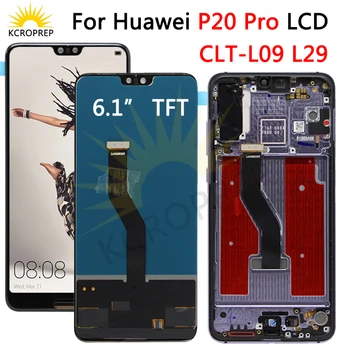 TFT pro Huawei P20 Pro lcd Displej Dotykový Displej Digitizer Shromáždění P20 Pro lcd s rámem 6.1