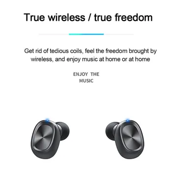 TWS B9 Bluetooth Sluchátka 5.0 Bezdrátové Dotykové Ovládání hi-fi Sportovní Sluchátka MIKROFON Sluchátka Herní 3d StereoMusic Headset