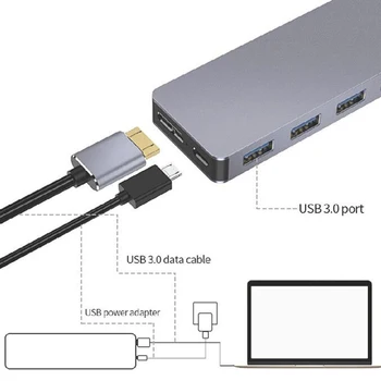 USB 3.0 Hub 7 PORT, Super speed usb 3 hub Rozbočovač usb 3.0 hub pro Notebook PC příslušenství multi-port hub