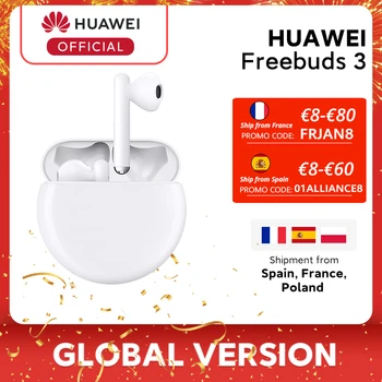V Skladem Originální HUAWEI FreeBuds 3 FreeBuds3 TWS Bluetooth Sluchátka Bezdrátová Sluchátka Kirin A1 Čip ANC Funkce Na skladě
