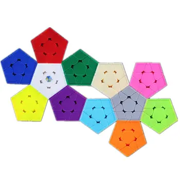 V2 Yuxin Trochu Kouzelná Kostka 3x3 Megaminx V2 Stickerless Kostky 3X3 Megaminx Cubo Magico 3Layers Rychlost Cube Profesionální Puzzle Hračky