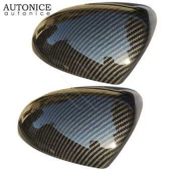Vhodné pro ford Focus RS, ST MK3 2ks Uhlíkových vláken barva ABS Zpětná Zrcátka Kryt Pohár trim 2012-2018 Severní Americká verze