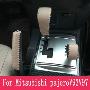 Vhodné pro Mitsubishi Pajero V93 V97 Pajero Sport kožené omotávky řadicí páky kryt proti prachu kryt řadicí páky