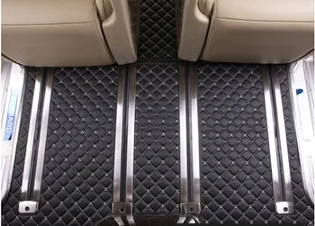 Vlastní kompletní set auto rohože + kufr mat pro pravostranné řízení Toyota Alphard 7 8 míst 2020-vodotěsné odolné koberce