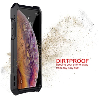 Vodotěsné, Nárazuvzdorné Dirtproof Tři kontroly Pravopisu Pouzdro Pro iPhone XS Max XR X 8 7 6 6S Plus 5 5S SE Case Cover Shell + Objektiv Fotoaparátu
