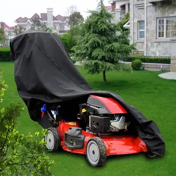 Vodotěsné Prach, Déšť Důkaz Venkovní Zahradní Opalovací Krém Traktor Sekačka Pokrytí Oxford Oblékli Materiál Černý Ochranný Kryt
