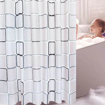 Vodotěsné Sprchový Závěs Liniové Průsvitné Plíseň PEVA Závěs pro Koupelny Sprcha Pokoj s 12 Vysoce Kvalitní Háčky