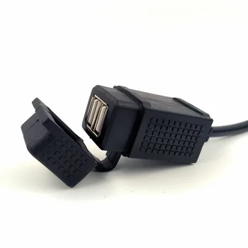 Vodotěsný Dual USB Nabíječka Adaptér s Powerlet Hella Din Socket Typu EU pro BMW Motocykl
