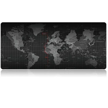 Vysoce Kvalitní Anti-slip Silicon Mapa Světa Vzor Velké Herní Podložka pod Myš, Klávesnice, Podložka na Stůl Podložka pod myš