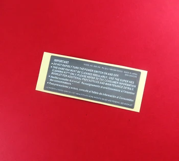 Vysoce Kvalitní Kazety Game Card Sticker pro SNES zpět label Shell Samolepky