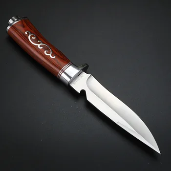 Vysoká tvrdost pevnou čepelí outdoor camping lovecký nůž divoké přežití krátký nůž, vysoká tvrdost pevnou čepelí nůž