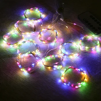 Vánoční Ozdoby pro Domácí USB LED Závěs String Světla Věnce Přívěsek Novém Roce 2020 Dekor Noel Navidad Ozdoby Kerst