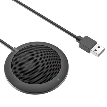 Všesměrový Snímací Mikrofon s Rozhraním USB Disk Zdarma Konferenční Mikrofon pro Hlasový Chat Herní Setkání