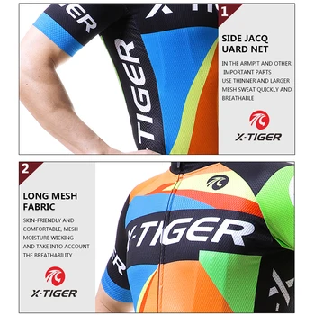 X-TIGER 2020 Pro Anti-Pot Cyklistické Oblečení Letní Polyester Cyklistické Oblečení, Sportovní oblečení, MTB Kolo, Cyklistické Oblečení Jersey