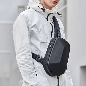 Xiaomi Mijia BEABORN mnohostěn PU Batoh Bag Vodotěsné Barevné Volný čas, Sportovní Hrudi Pack Tašky Pro Pánská Ženy, Cestování, Kempování