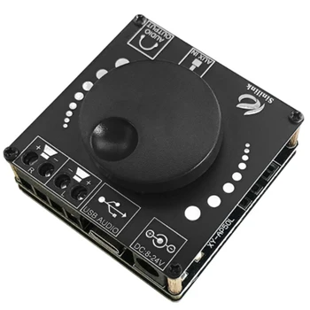 XY-AP50L Mini Bluetooth 5.0 50W+50W Bezdrátové o Výkon Digitální Zesilovač Deska Stereo Zesilovač 3,5 MM AUX USB APLIKACE