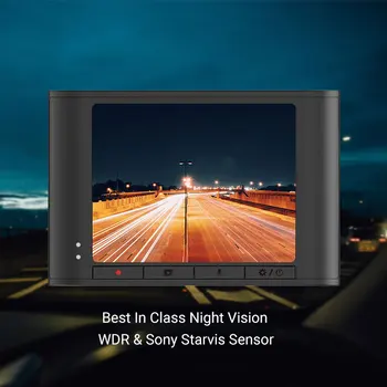 YI Nightscape Dash Kamera HD 1080P 2.4 palcový LCD Displej 140 Široký Úhel Objektivu Auto DVRNight Vidění Palubní desky Vozidla Fotoaparát